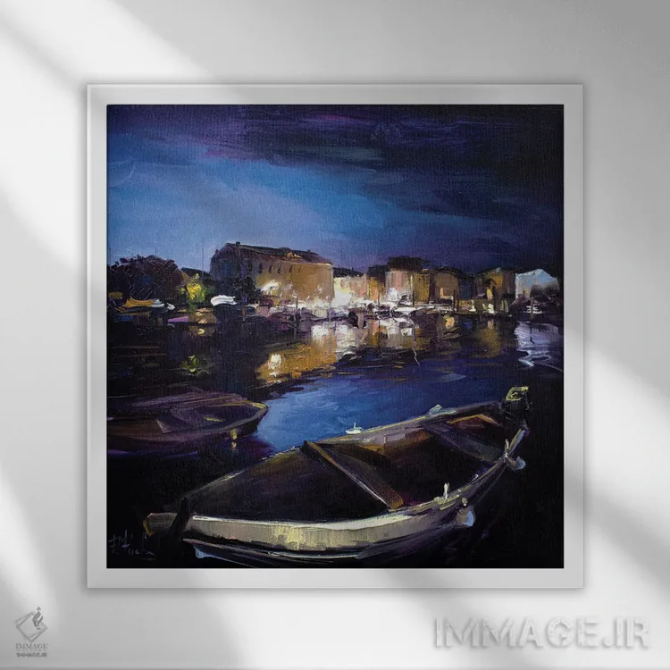 تابلو عصر تابستانی در پرکو، کرواسی اثر بُژنا فوخس - نمای قابدار سفید