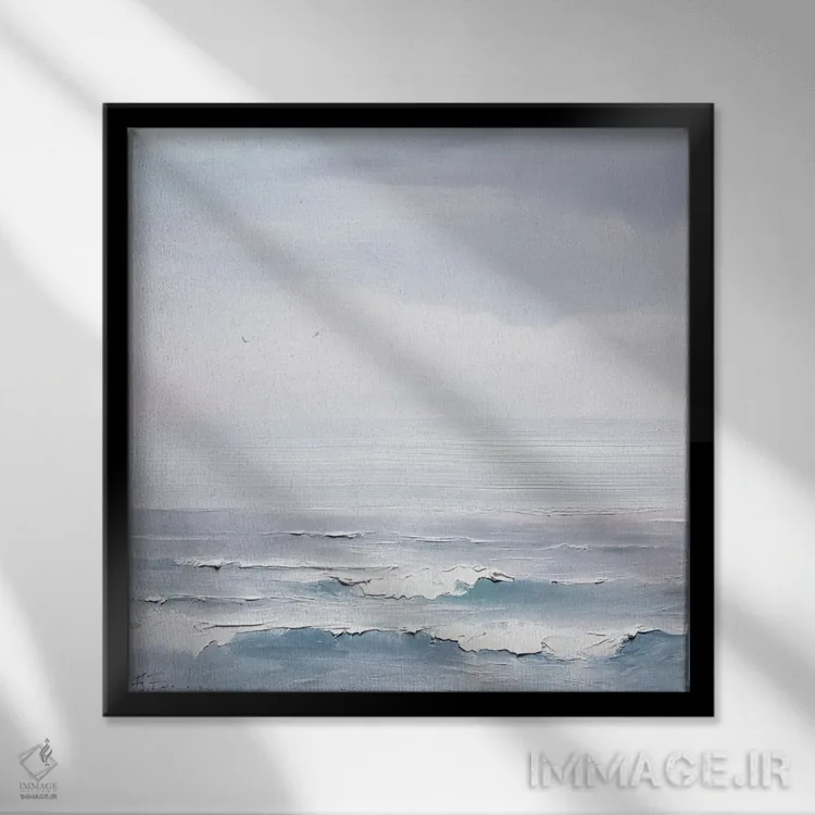 تابلو صبح آرام اثر بُژنا فوخس - نمای قابدار مشکی