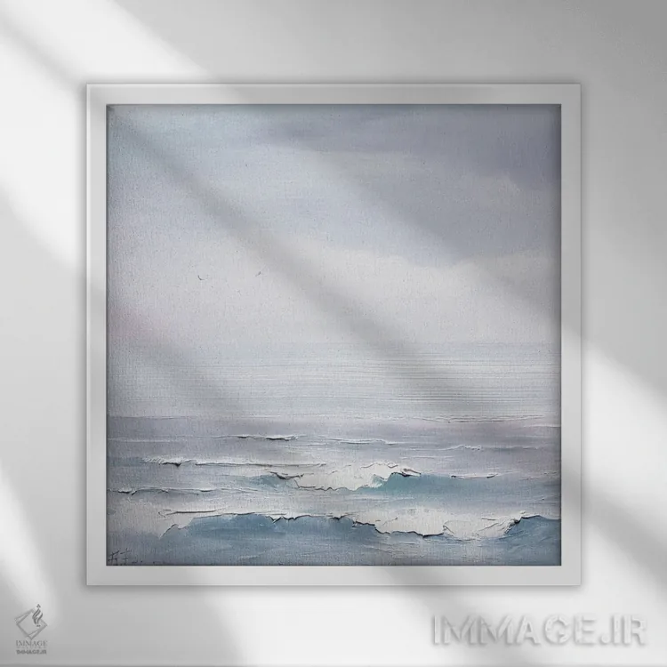 تابلو صبح آرام اثر بُژنا فوخس - نمای قابدار سفید