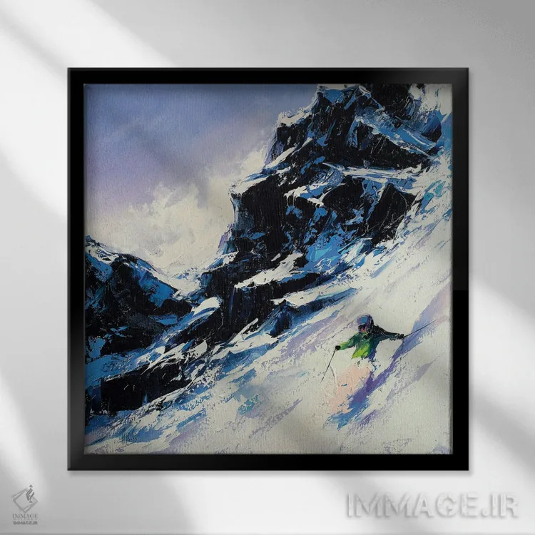 تابلو اسکیباز سریع اثر بُژنا فوخس - نمای قابدار مشکی