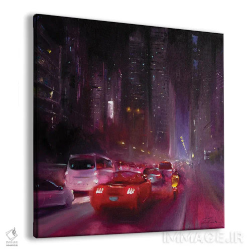 تابلو ریتمهای شبانهٔ شهری اثر بُژنا فوخس - نمای پرسپکتیو محصول