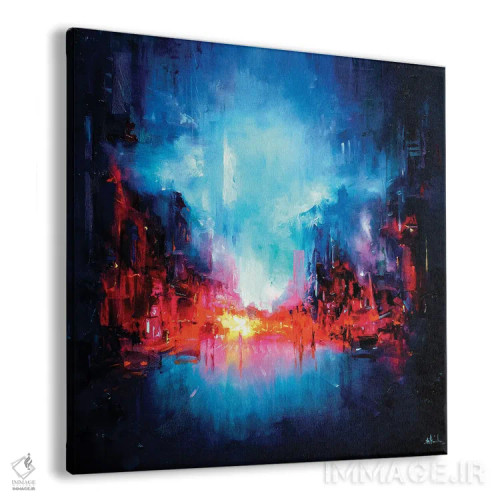 تابلو خیابان شبانه اثر بُژنا فوخس - نمای پرسپکتیو محصول