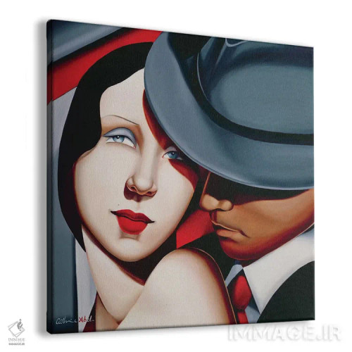 تابلو آدم و حوا، مطالعه سبک گنگستری اثر کترین ایبل - نمای پرسپکتیو محصول