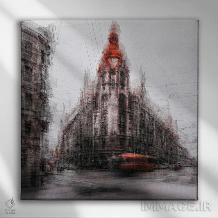 تابلو نوک قرمز اثر کارمین کیریاکو - نمای روبهرو روی دیوار