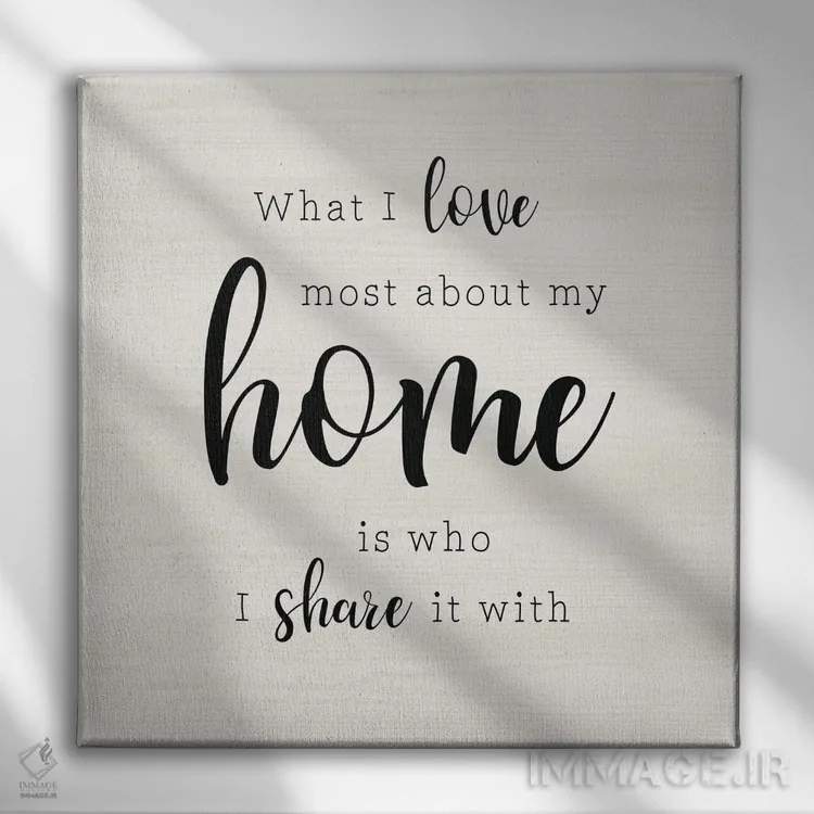 تابلو آنچه بیش از همه دوست دارم اثر طراحی CAD (استودیو طراحی دیجیتال) - نمای روبهرو روی دیوار