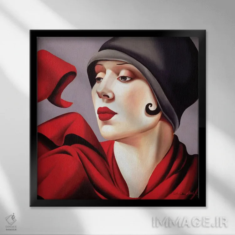 تابلو نسیم پاییزی اثر کترین ایبل - نمای قابدار مشکی