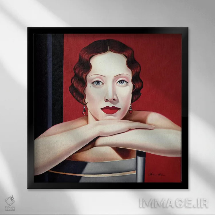 تابلو برلین، ۱۹۲۴ (آلمان) اثر کترین ایبل - نمای قابدار مشکی