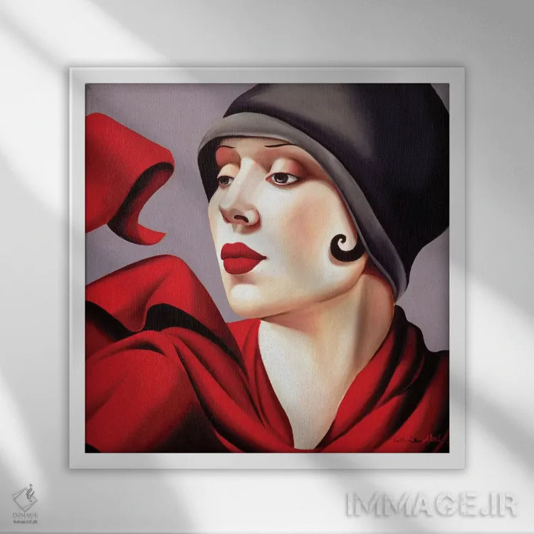 تابلو نسیم پاییزی اثر کترین ایبل - نمای قابدار سفید