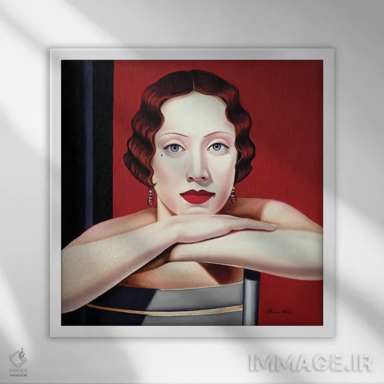 تابلو برلین، ۱۹۲۴ (آلمان) اثر کترین ایبل - نمای قابدار سفید