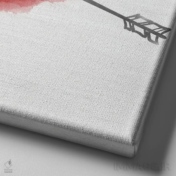 تابلو عشق ولنتاین اثر طراحی CAD (استودیو طراحی دیجیتال) - نمای نزدیک بافت بوم