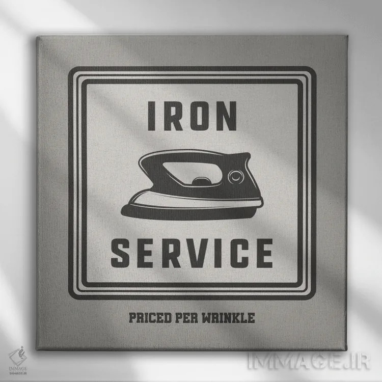 تابلو خدمات اتوکشی اثر طراحی CAD (استودیو طراحی دیجیتال) - نمای روبهرو روی دیوار