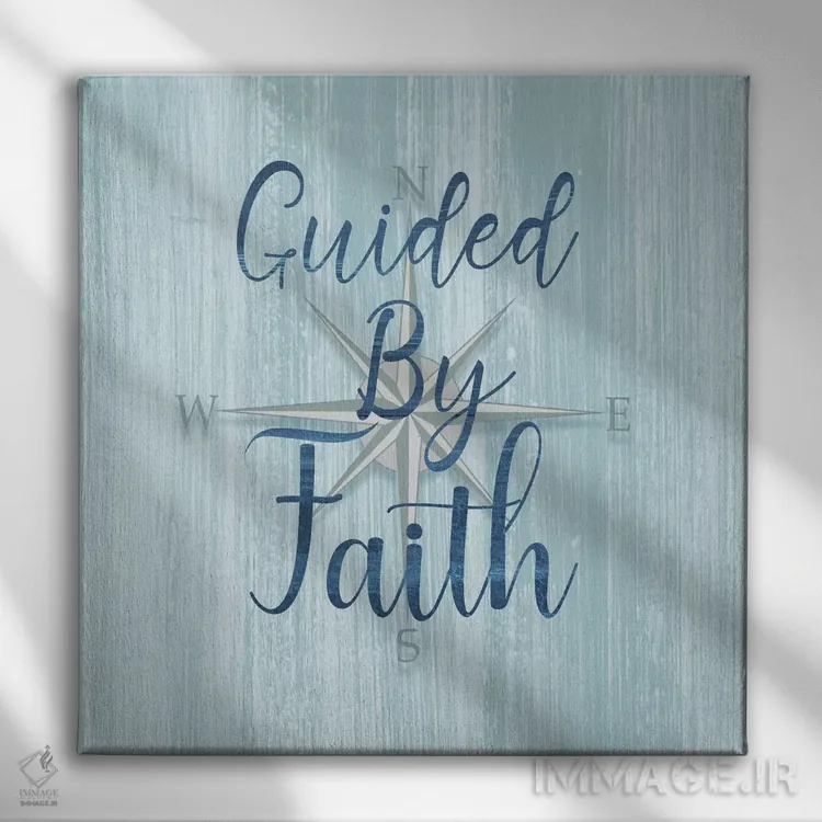 تابلو راهنمایی شده با ایمان اثر طراحی CAD (استودیو طراحی دیجیتال) - نمای روبهرو روی دیوار