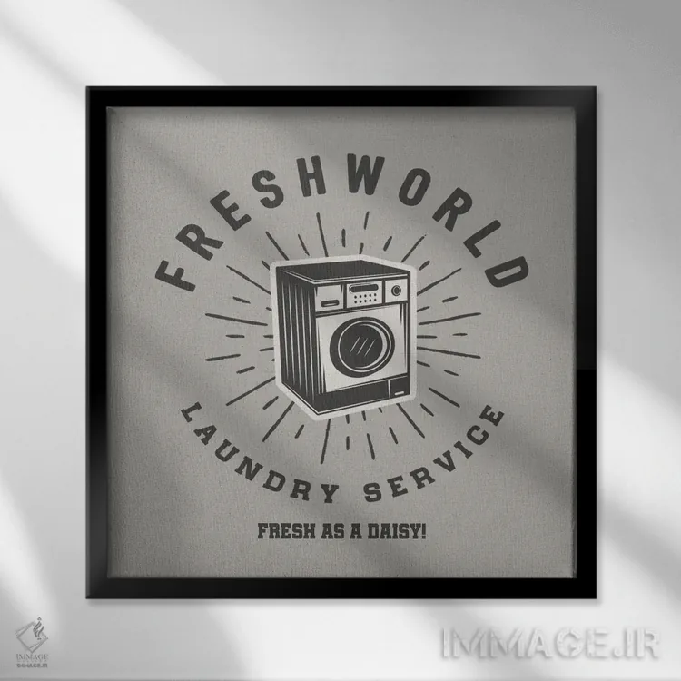 تابلو دنیای تازه اثر طراحی CAD (استودیو طراحی دیجیتال) - نمای قابدار مشکی