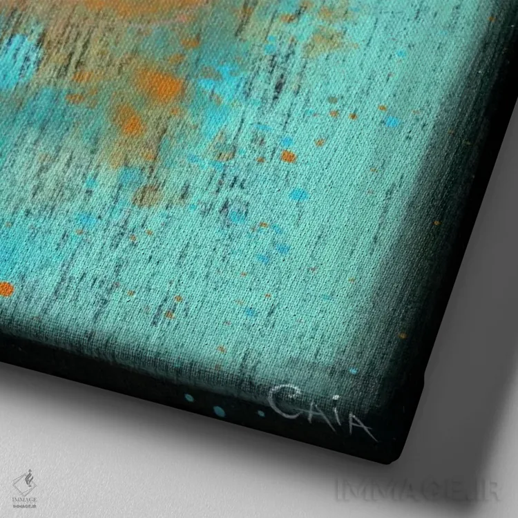 تابلو هدف پرندهوار اثر کایا کوپمن - نمای نزدیک بافت بوم