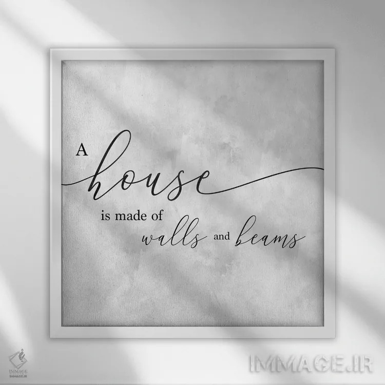 تابلو یک منزل اثر طراحی CAD (استودیو طراحی دیجیتال) - نمای قابدار سفید