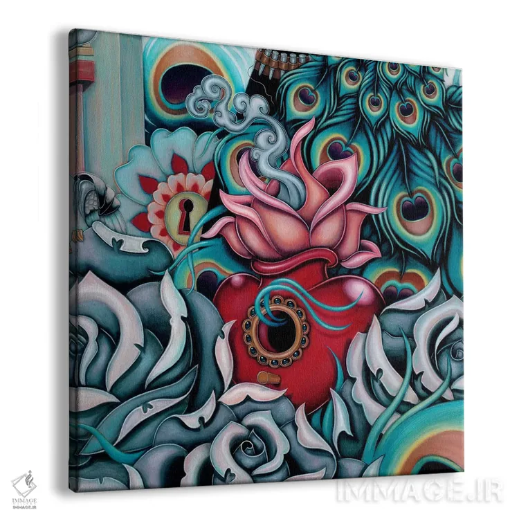 تابلو Pride,جزئیات قلب شکوفا، غرور اثر کایا کوپمن - نمای پرسپکتیو محصول