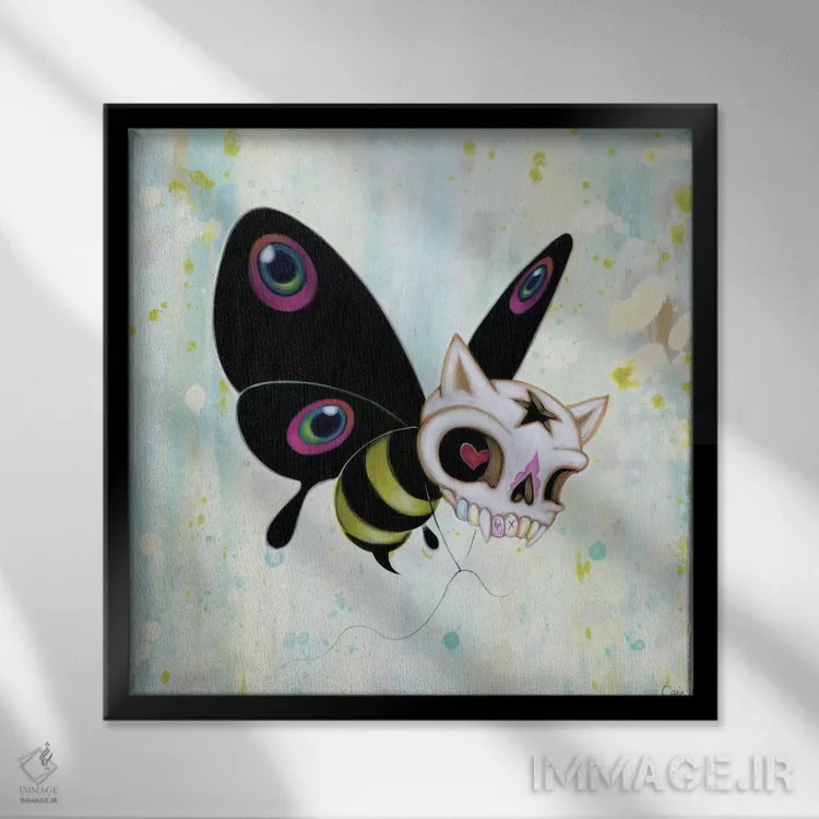 تابلو زنبور بد اثر کایا کوپمن - نمای قابدار مشکی