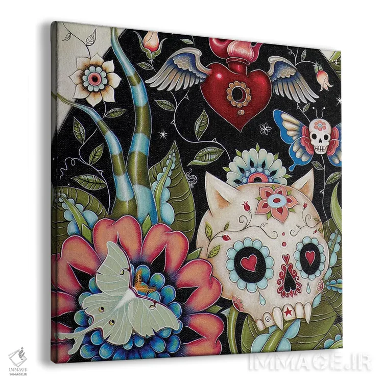 تابلو White Rabbit,نیمهٔ چپ پایین در نمای نزدیک، خرگوش سفید اثر کایا کوپمن - نمای پرسپکتیو محصول