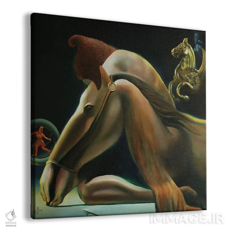 تابلو اونا این آلیام (لاتین: یکی در دیگری) اثر کُرنه آکرز - نمای پرسپکتیو محصول