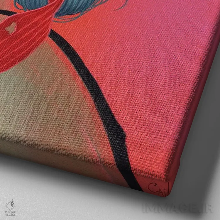 تابلو گیاهدوست اثر کایا کوپمن - نمای نزدیک بافت بوم