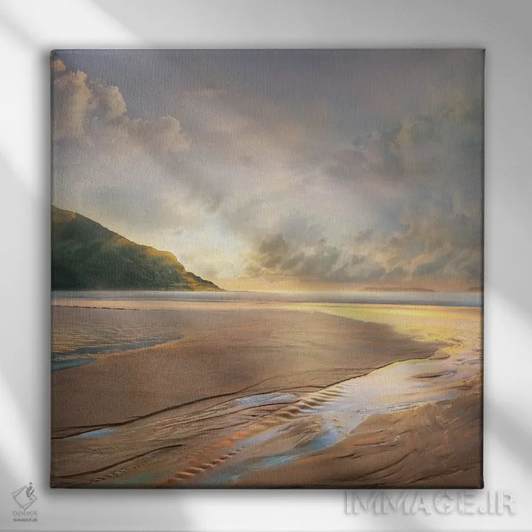 تابلو در هنگام جزر اثر مایک کالاسیبتا - نمای روبهرو روی دیوار
