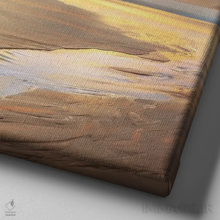 تابلو در هنگام جزر اثر مایک کالاسیبتا - نمای نزدیک بافت بوم