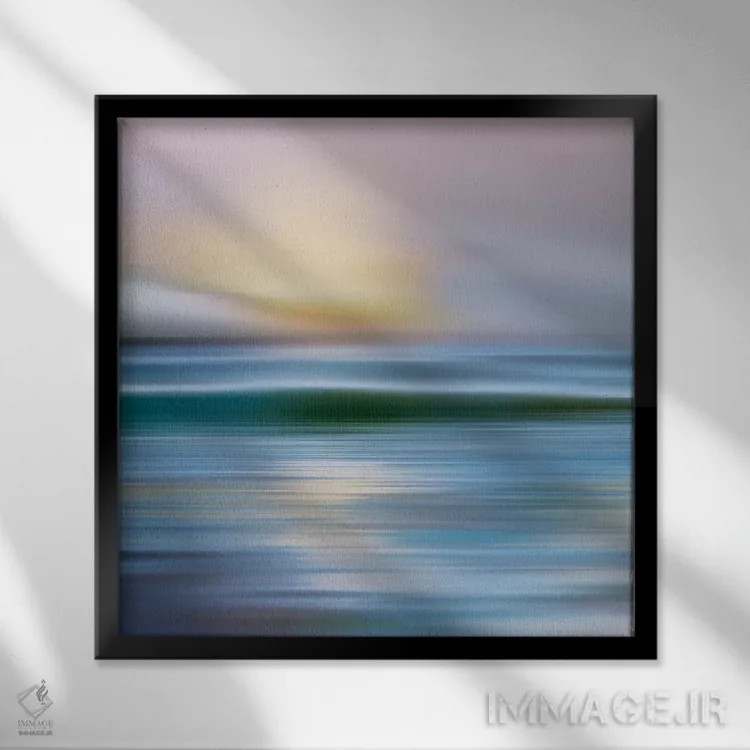 تابلو Zuma Beach,صبح زود، ساحل زوما اثر مایک کالاسیبتا - نمای قابدار مشکی