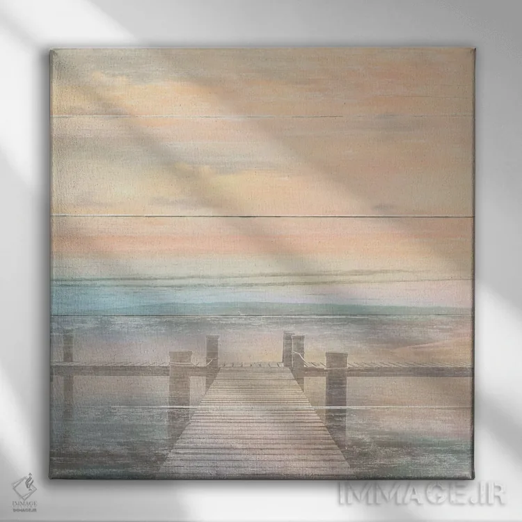 تابلو ساحل صدا میزند اثر مایک کالاسیبتا - نمای روبهرو روی دیوار
