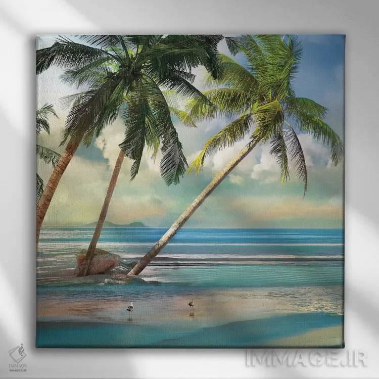 تابلو بهشت پیدا شده III اثر مایک کالاسیبتا - نمای روبهرو روی دیوار