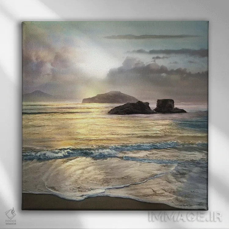 تابلو عبور اثر مایک کالاسیبتا - نمای روبهرو روی دیوار