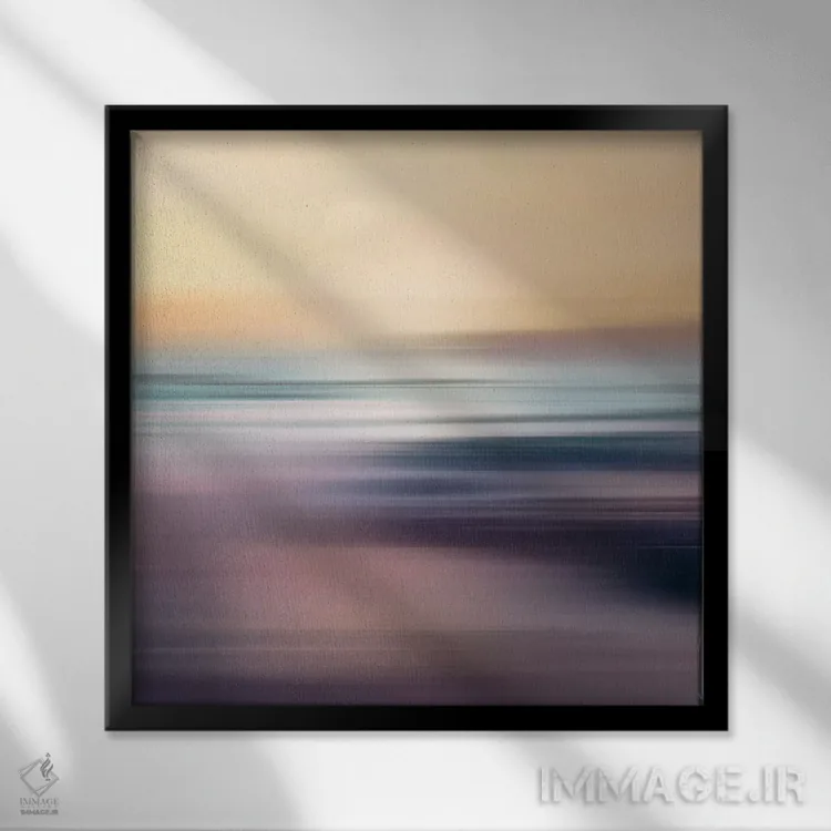 تابلو ساحل زوما اثر مایک کالاسیبتا - نمای قابدار مشکی