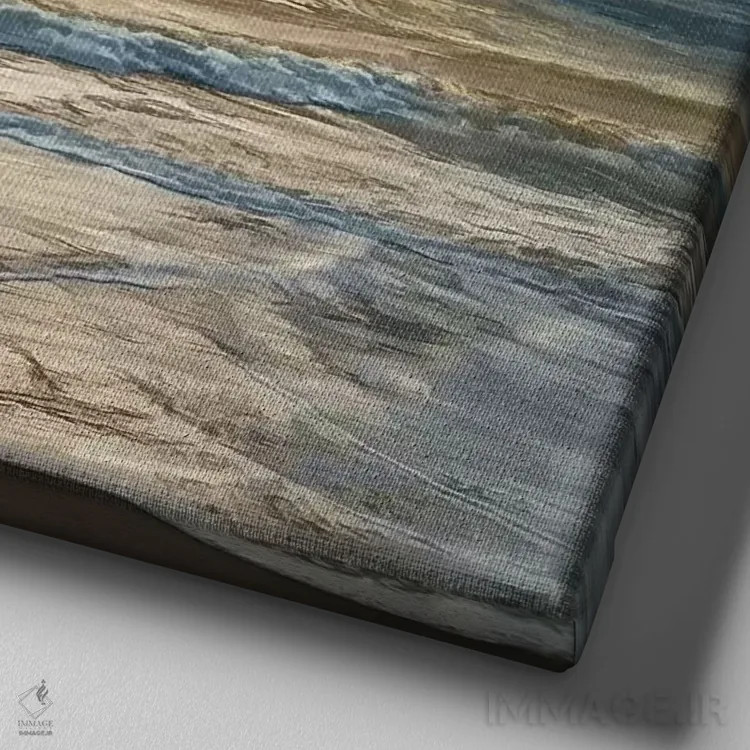 تابلو عبور اثر مایک کالاسیبتا - نمای نزدیک بافت بوم