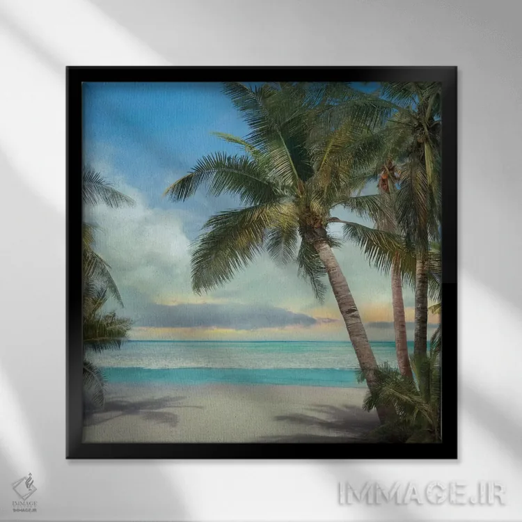 تابلو بهشت پیدا شده II اثر مایک کالاسیبتا - نمای قابدار مشکی