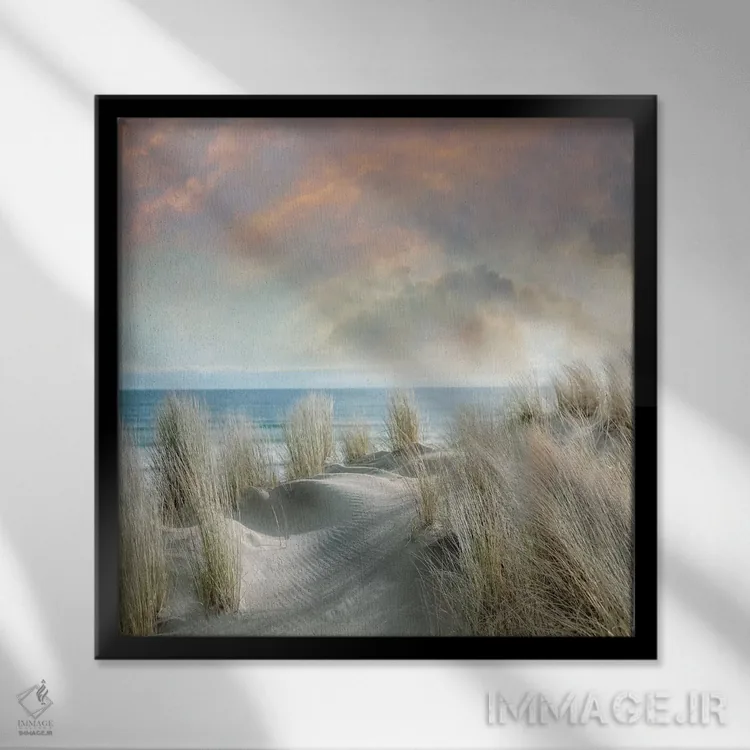 تابلو بادزده I اثر مایک کالاسیبتا - نمای قابدار مشکی