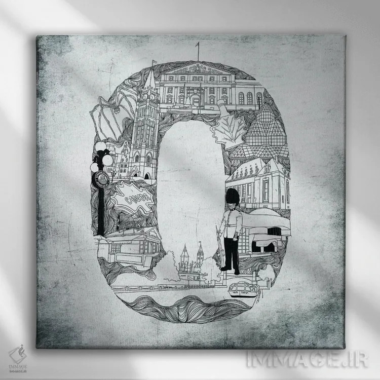 تابلو اتاوا اثر فایو بای فایو کالکتیو - نمای روبهرو روی دیوار