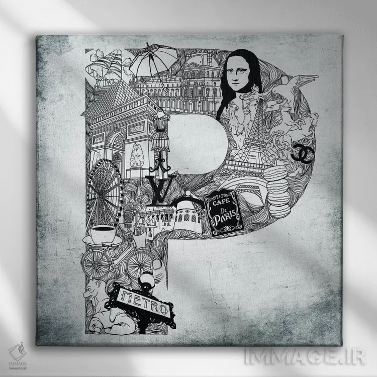 تابلو پاریس اثر فایو بای فایو کالکتیو - نمای روبهرو روی دیوار