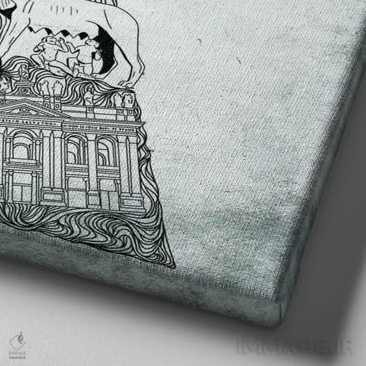 تابلو رم اثر فایو بای فایو کالکتیو - نمای نزدیک بافت بوم