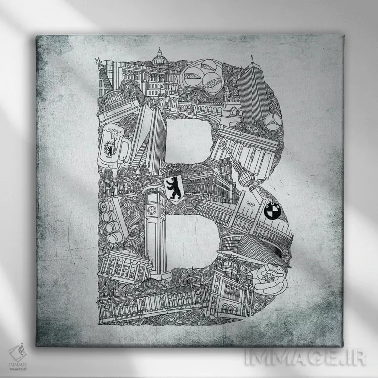 تابلو برلین اثر فایو بای فایو کالکتیو - نمای روبهرو روی دیوار