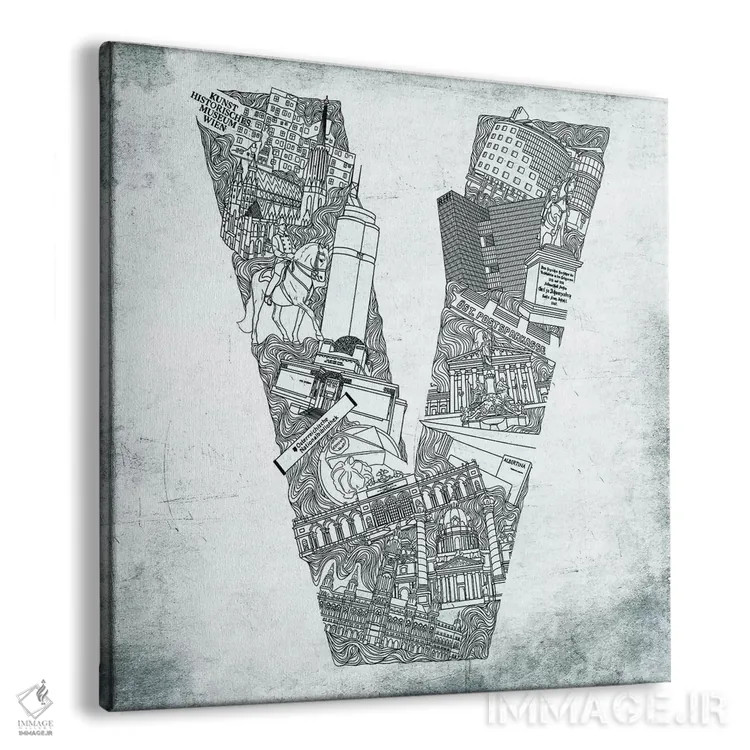 تابلو وین اثر فایو بای فایو کالکتیو - نمای پرسپکتیو محصول