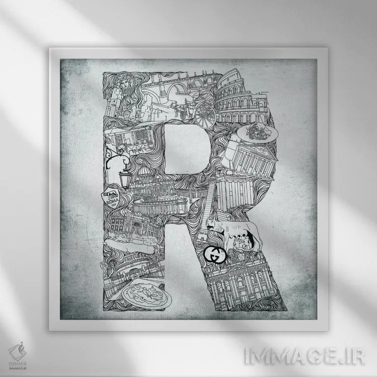 تابلو رم اثر فایو بای فایو کالکتیو - نمای قابدار سفید