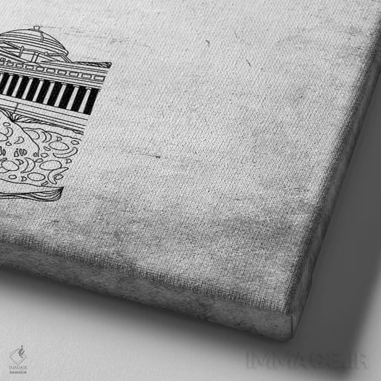 تابلو شیکاگو اثر فایو بای فایو کالکتیو - نمای نزدیک بافت بوم