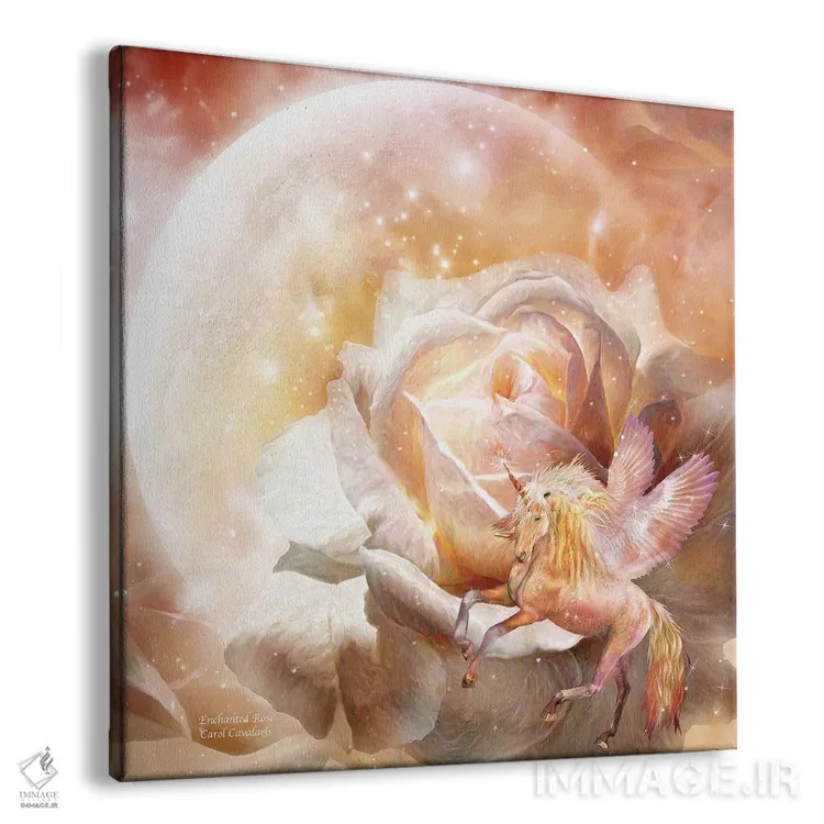 تابلو رز افسونشده اثر کارول کاوالاریس - نمای پرسپکتیو محصول