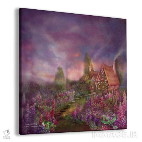 تابلو کلبهٔ لوپین (گیاه) اثر کارول کاوالاریس - نمای پرسپکتیو محصول