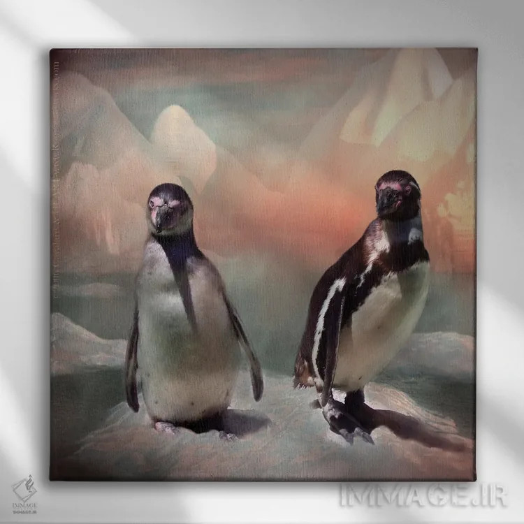 تابلو درخشش گلسرخی اثر کارول کاوالاریس - نمای روبهرو روی دیوار