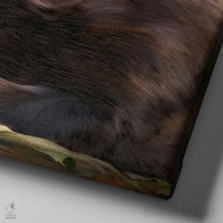 تابلو نمای خرس (زاویهٔ دید خرس) اثر کارول کاوالاریس - نمای نزدیک بافت بوم