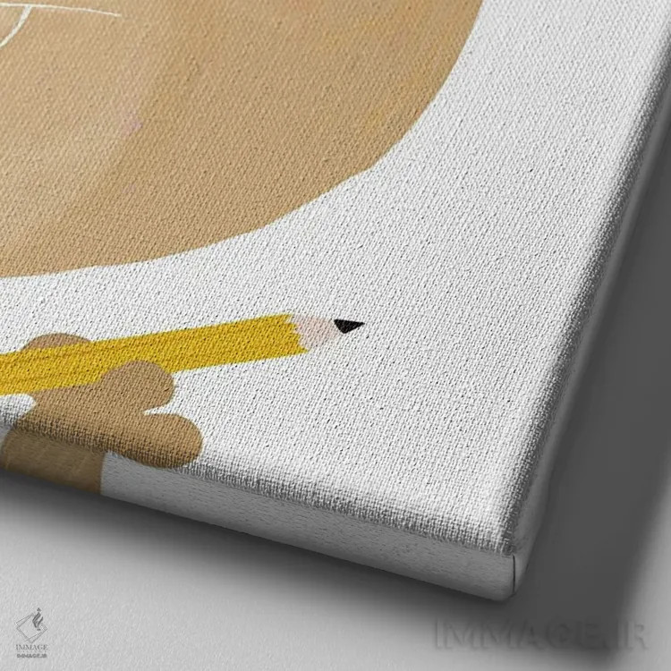 تابلو خلق کن اثر کارلا دالی - نمای نزدیک بافت بوم