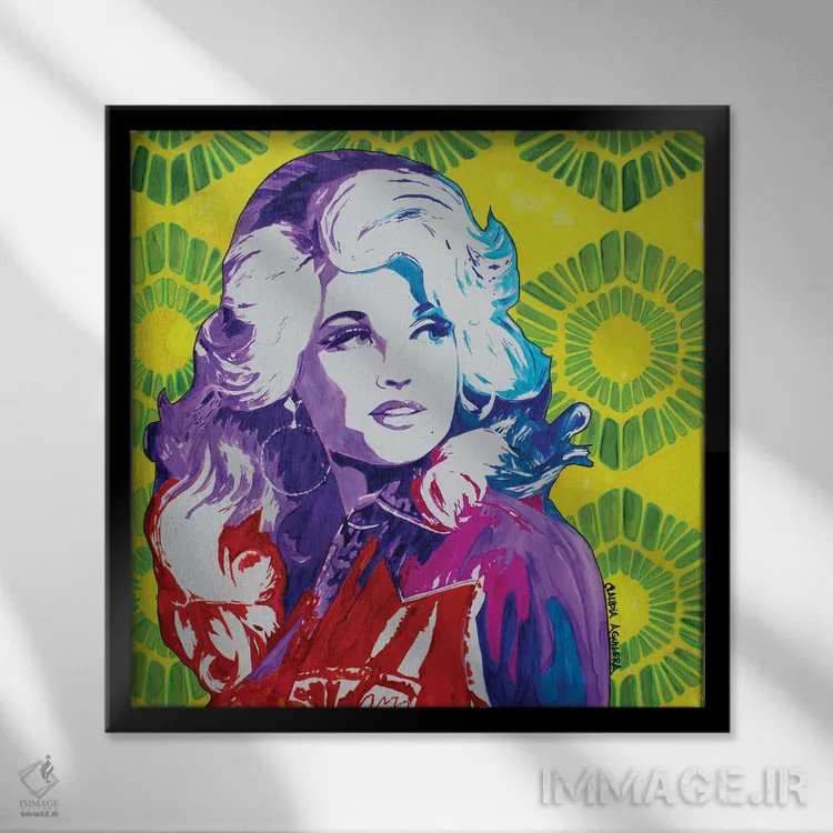 تابلو پالتوی رنگارنگ من اثر کلودیا آگیلرا - نمای قابدار مشکی