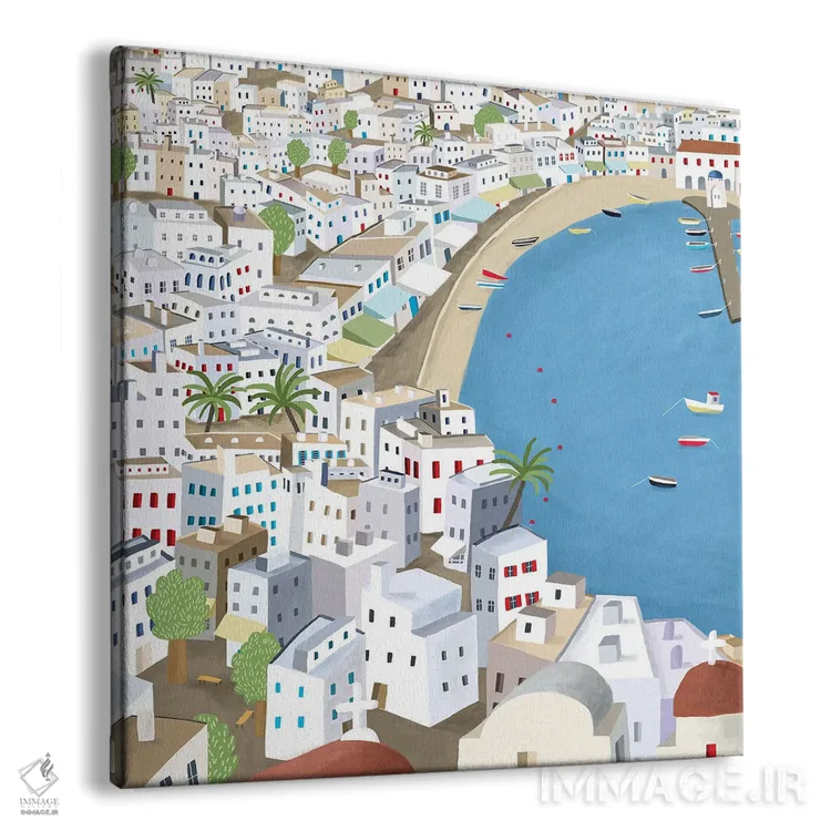تابلو یونان، میکونوس اثر کارلا دالی - نمای پرسپکتیو محصول