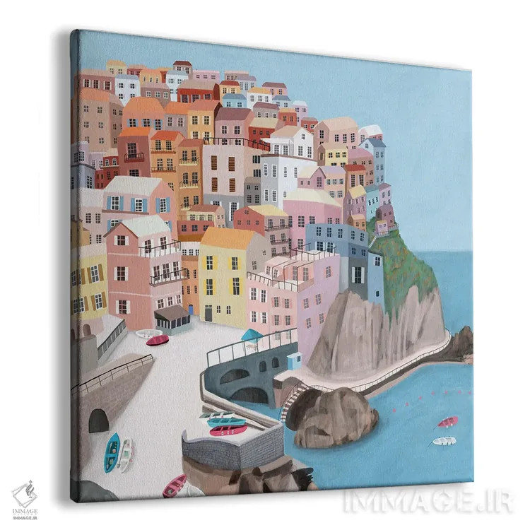 تابلو مانارولا، ایتالیا اثر کارلا دالی - نمای پرسپکتیو محصول