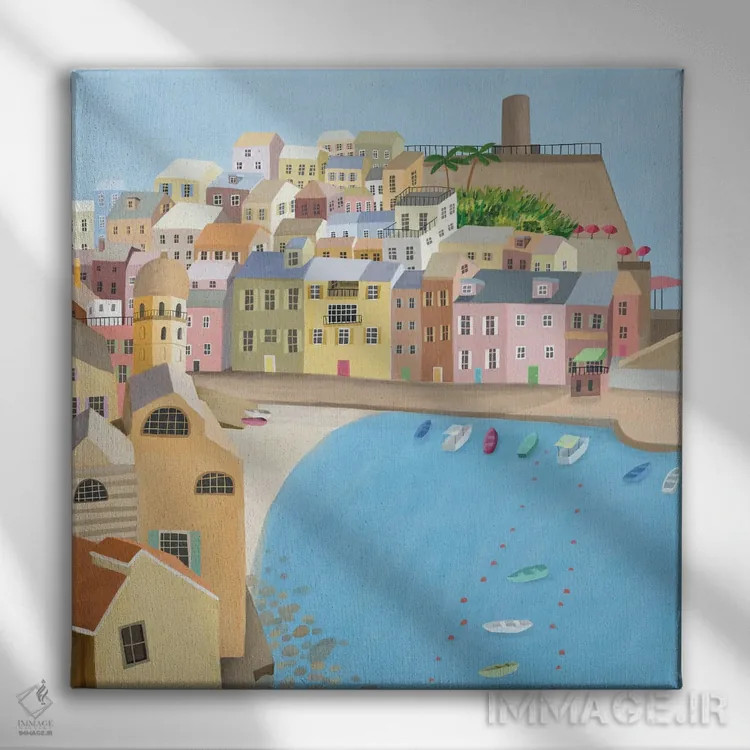 تابلو ورناتزا ایتالیا اثر کارلا دالی - نمای روبهرو روی دیوار